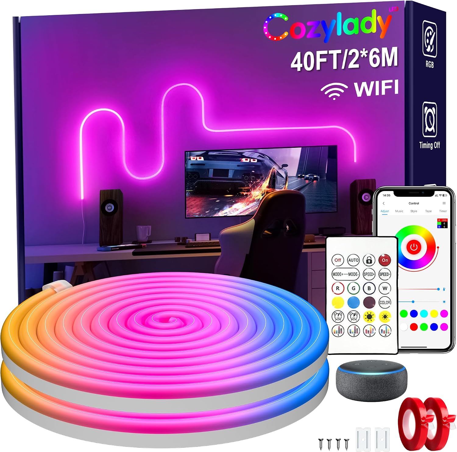 Smart Neon Rope Lights 6m